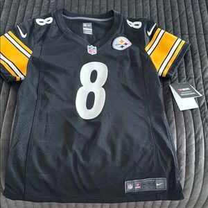 Nike Black and Gold NFL Jersey Steelers Pickett